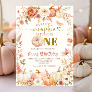 Invitation Little Pumpkin a un premier anniversaire