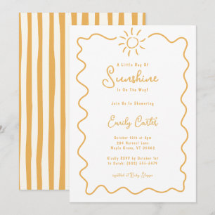 Invitation Little Ray of Sunshine Doodle Genre Neutre