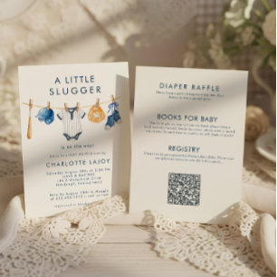 Invitation Little Slugger Baseball Vêtements à Liner Tout en