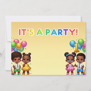 Invitation Little Stars Premier anniversaire Bash