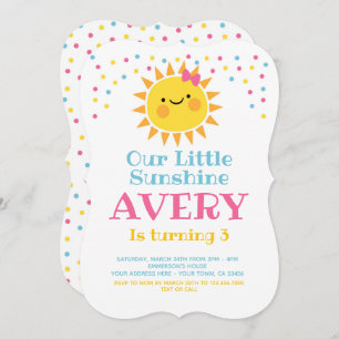 Invitation Little Sunshine Birthday