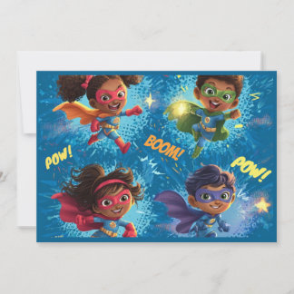 Invitation Little Superheroes Party