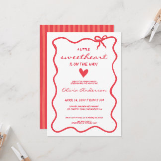 Invitation Little Sweetheart fancy Baby Shower