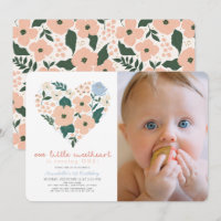 Little Sweetheart rose Floral 1er anniversaire Pho