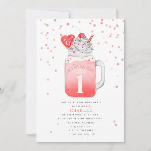 Invitation Little Sweetheart Valentine Premier anniversaire