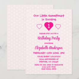 Invitation Little Sweethee 1er anniversaire