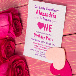 Invitation Little Sweethee 1er anniversaire