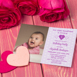 Invitation Little Sweethee 1er anniversaire