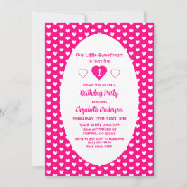 Invitation Little Sweethee 1er anniversaire
