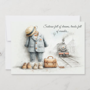 Invitation Little Train Lover - 1er Birthday Boy