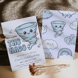 Invitation Little Twonado Blue Tornado 2e anniversaire