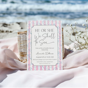 Invitation Littoral Il ou Elle Coquillage Mer Vous Bientôt Ré