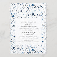 Live Stream Mariage virtuel Cobalt Terrazzo