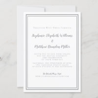 Livestream Mariage Simple gris blanc minimaliste