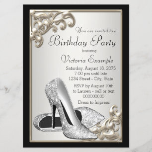 Invitation L'ivoire de la femme et la fête d'anniversaire