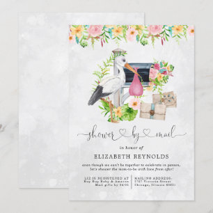 Invitation Livraison de stockage   Baby shower virtuel par co