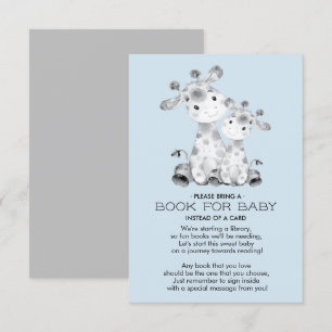 Invitation Livre Baby shower Giraffe pour Baby Card