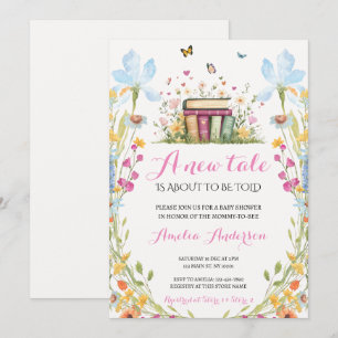 Invitation LIVRE conte de fées floral de conte de fées