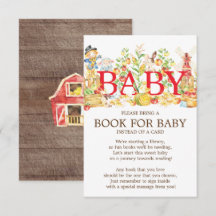 Livre de Baby shower du marché agricole pour bébé