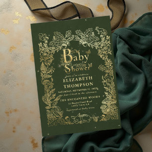 Invitation Livre de Contes des Animaux de la Forêt Fée Magie