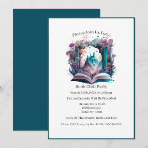 Invitation Livre de peinture au château, Club de lecture