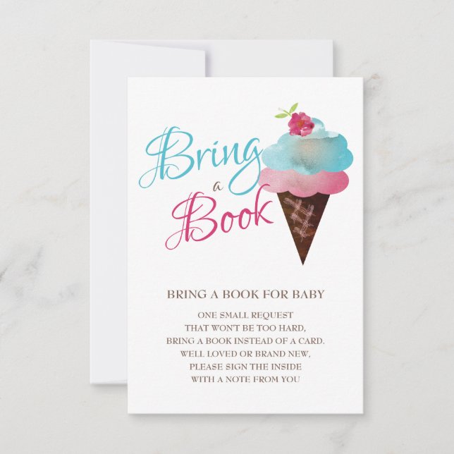 Invitation Livre De Révélation De Sexe Pour Bébé Insertion (Devant)