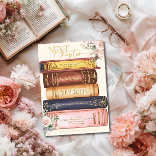 Invitation Livre d'Histoire Le Prochain Chapitre Floral Brida