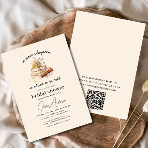 Invitation Livre floral Nouveau chapitre commence la Fête des