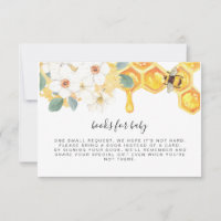 Livres abeille miel floral pour bébé encart