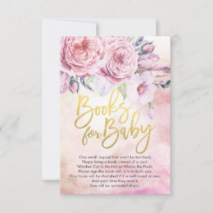 Invitation Livres baby showers pour bébé / Apporter un livre 