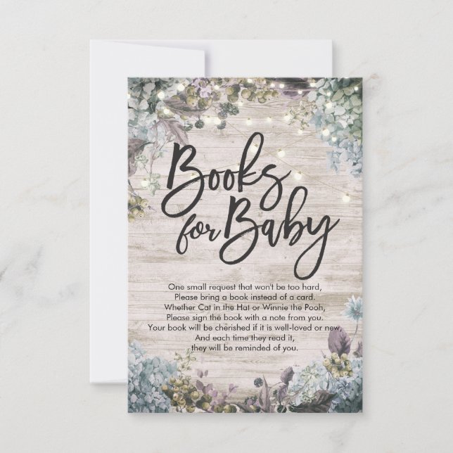 Invitation Livres baby showers pour bébé / Apporter un livre  (Devant)