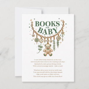 Invitation Livres De Baby shower Lucky Charm Pour Baby Card