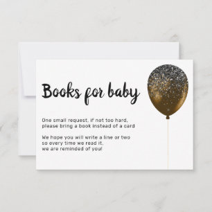 Invitation Livres de fête d'anniversaire Bronze Glitz Baby po