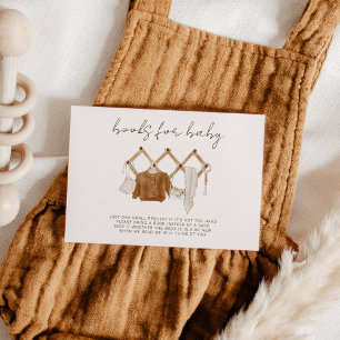 Invitation Livres de livres pour bébé Sexe douche neutre