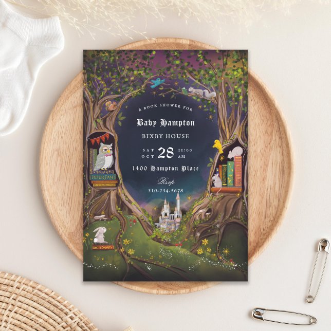 Invitation Livres d'Imaginaires pour Baby shower (Créateur téléchargé)