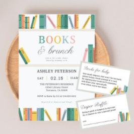 Invitation Livres et Brunch Baby shower Storybook