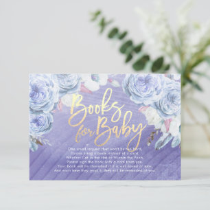 Invitation Livres pour bébé / Apporter un livre Demande