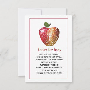 Invitation Livres Pour Bébé Baby shower Livre Demande Apple