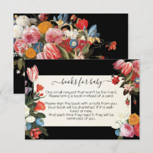 Invitation Livres pour bébé est Blooming Baby shower Card