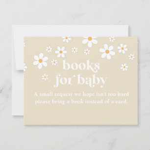 Invitation Livres Retro Daisy pour marguerites pour bébés