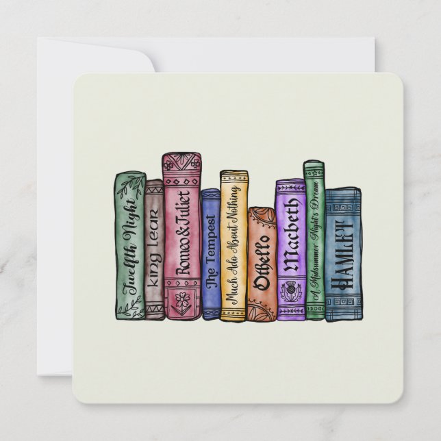 Invitation Livres Shakespeare No.1 (Devant)