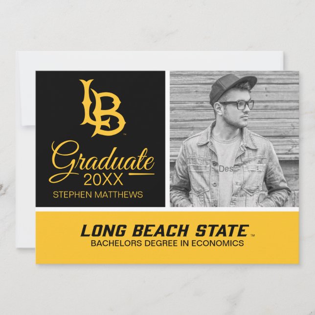 Invitation Logo de fin d'études de Long Beach State (Devant)