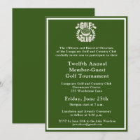 Logo de tournoi de golf d'entreprise