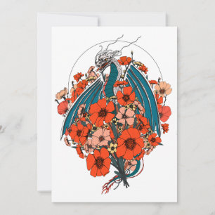 Invitation Logo Dragon Asiatique