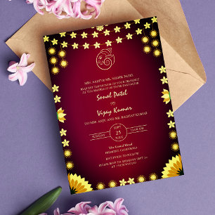 Invitation Logo du Mariage indien Ganesha