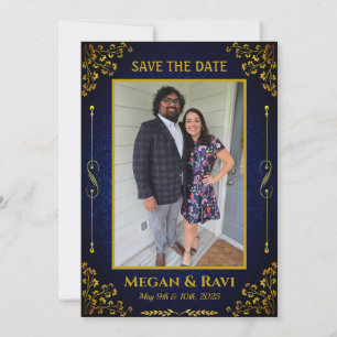 Invitation Logo du Mariage royal indien Ganesha Golden Inv