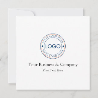 Invitation Logo et texte personnalisés