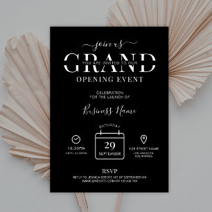 Invitation Logo minimaliste Ici Grande Ouverture