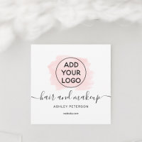 Logo rose brosse typographie maquillage cheveux