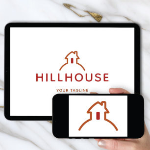 Invitation Logo Télécharger Maison sur la colline Maison & Ma